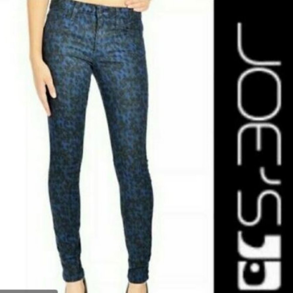 Joe’s Wild Jeans in Midnight Leopard print skinny